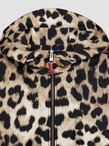 Givenchy Women's Windbreaker in Leopard Jacquard - Beige - Size 12 | Thumbnail 6