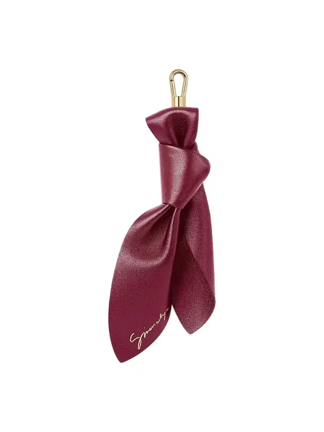 Givenchy Women's Lucky Charms Bow Charm Bag in Nappa Leather - Burgundy