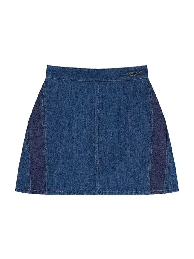 Givenchy Women's Mini Cocoon Skirt in Denim - Medium Blue