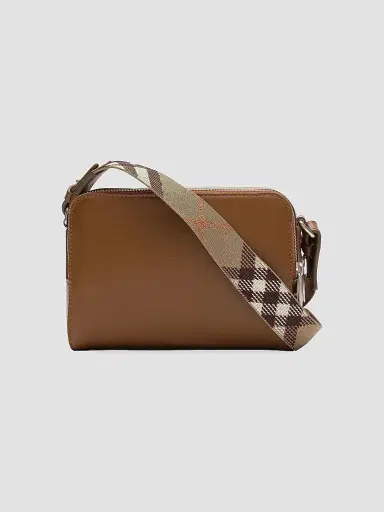 Burberry Men's Pop Check Mini Case Crossbody Bag - Finch Brown Hazel | Thumbnail 3
