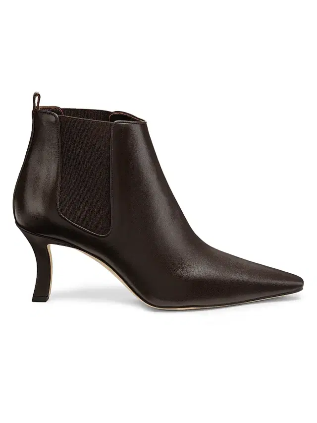 Manolo Blahnik Women's Leather Ankle Boots - Dark Brown