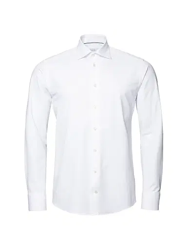 Eton Men's Slim-Fit Four-Way Stretch Shirt - White | Thumbnail 2