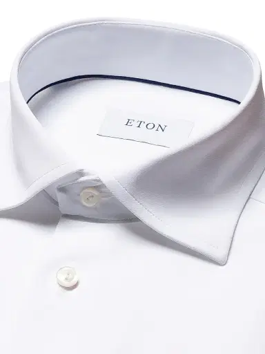 Eton Men's Slim-Fit Four-Way Stretch Shirt - White | Thumbnail 3