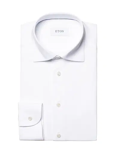 Eton Men's Slim-Fit Four-Way Stretch Shirt - White | Thumbnail 1