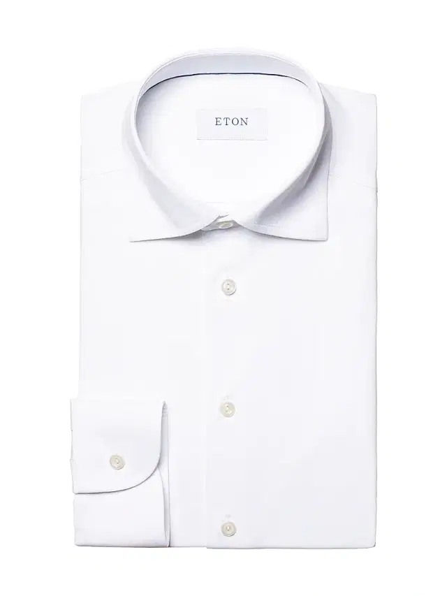 Eton Men's Slim-Fit Four-Way Stretch Shirt - White