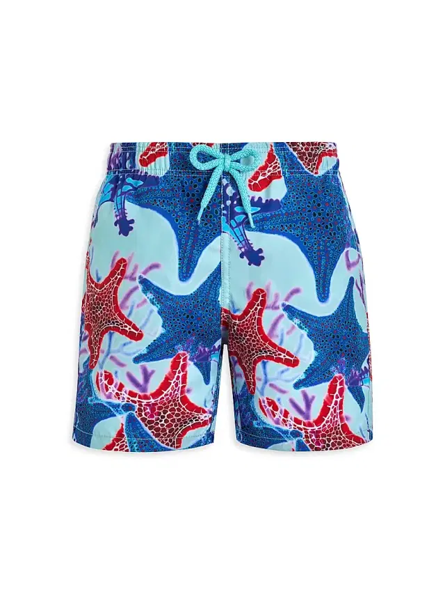 Vilebrequin Little Boy's & Boy's Glowed Star Print Swim Trunks