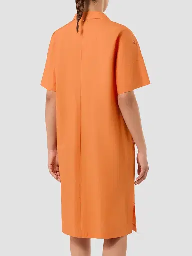 Marina Rinaldi Women's Cotton Poplin Dress - Tangerine - Size 16 | Thumbnail 5 Marina Rinaldi Women's Cotton Poplin Dress - Tangerine - Size 16 | Thumbnail 5