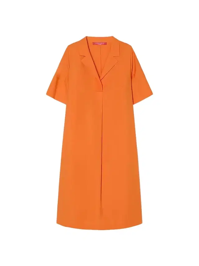 Marina Rinaldi Women's Cotton Poplin Dress - Tangerine