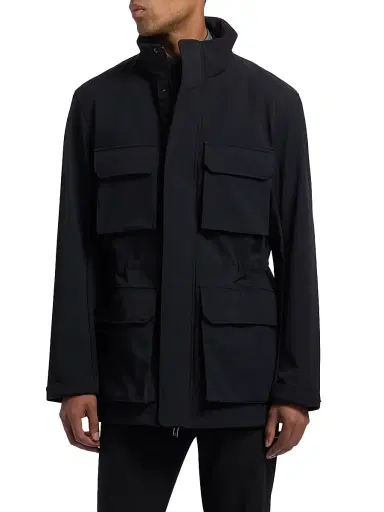 Emporio Armani Men's Nylon Parka Jacket - Blue Navy - Size 42 | Thumbnail 6 Emporio Armani Men's Nylon Parka Jacket - Blue Navy - Size 42 | Thumbnail 6