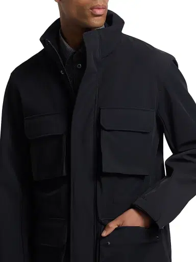 Emporio Armani Men's Nylon Parka Jacket - Blue Navy - Size 42 | Thumbnail 7 Emporio Armani Men's Nylon Parka Jacket - Blue Navy - Size 42 | Thumbnail 7