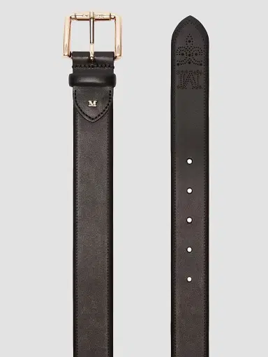 Max Mara Women's Leather Belt - Black | Thumbnail 3