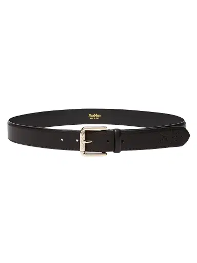 Max Mara Women's Leather Belt - Black | Thumbnail 1