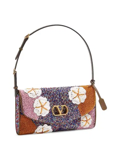 Valentino Garavani Women's Devain Embroidered Shoulder Bag | Thumbnail 3 Valentino Garavani Women's Devain Embroidered Shoulder Bag | Thumbnail 3