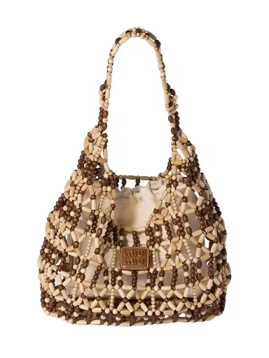 Miu Miu Women's Mesh Hobo Bag | Thumbnail 1 Miu Miu Women's Mesh Hobo Bag | Thumbnail 1