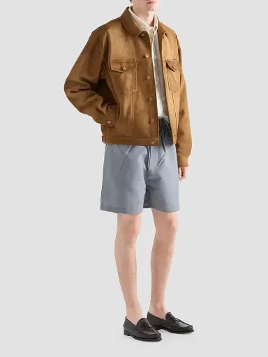 Prada Men's Suede Jacket - Brown - Size 48 | Thumbnail 2 Prada Men's Suede Jacket - Brown - Size 48 | Thumbnail 2
