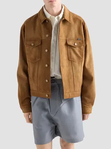 Prada Men's Suede Jacket - Brown - Size 48 | Thumbnail 3 Prada Men's Suede Jacket - Brown - Size 48 | Thumbnail 3