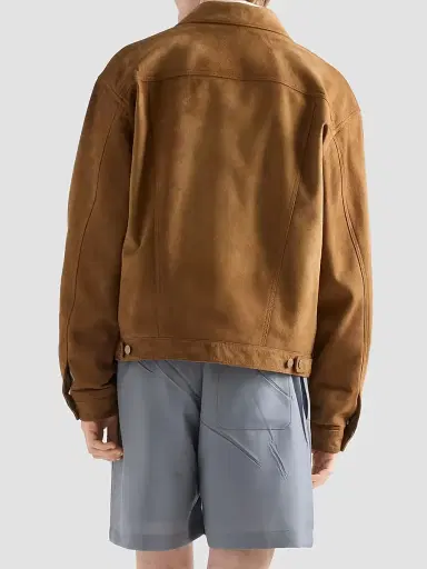 Prada Men's Suede Jacket - Brown - Size 48 | Thumbnail 4 Prada Men's Suede Jacket - Brown - Size 48 | Thumbnail 4