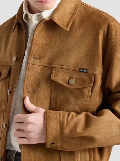 Prada Men's Suede Jacket - Brown - Size 48 | Thumbnail 5 Prada Men's Suede Jacket - Brown - Size 48 | Thumbnail 5