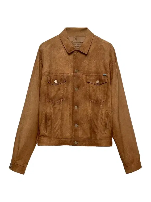 Men's Suede Jacket - Brown
