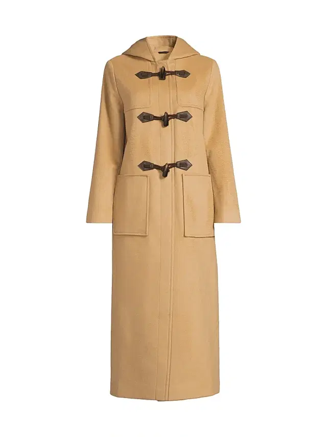 Cinzia Rocca Women's Toggle-Closure Wool Trench Coat - Camel
