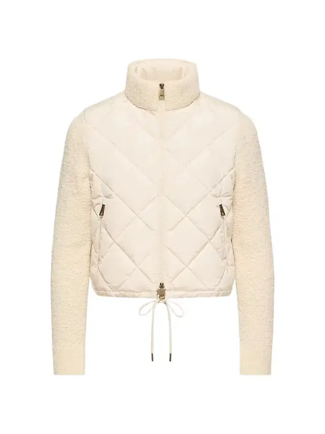 Moncler Women's Down-Filled Cardigan in Cotton Blend - White