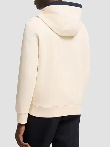 Moncler Men's Hoodie in Cotton - Ivory - Size XXXL | Thumbnail 3