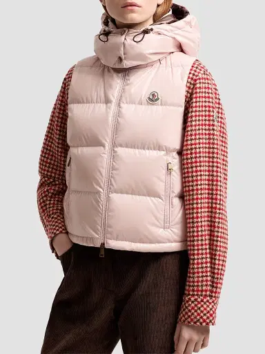Moncler Women's Niverolle Puffer Vest - Pink - Size Large | Thumbnail 2