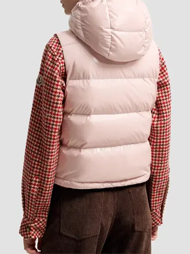 Moncler Women's Niverolle Puffer Vest - Pink - Size Large | Thumbnail 3