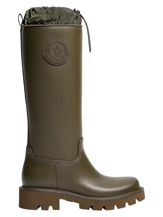 Moncler Women's Kickstream High Boots - Olive Green