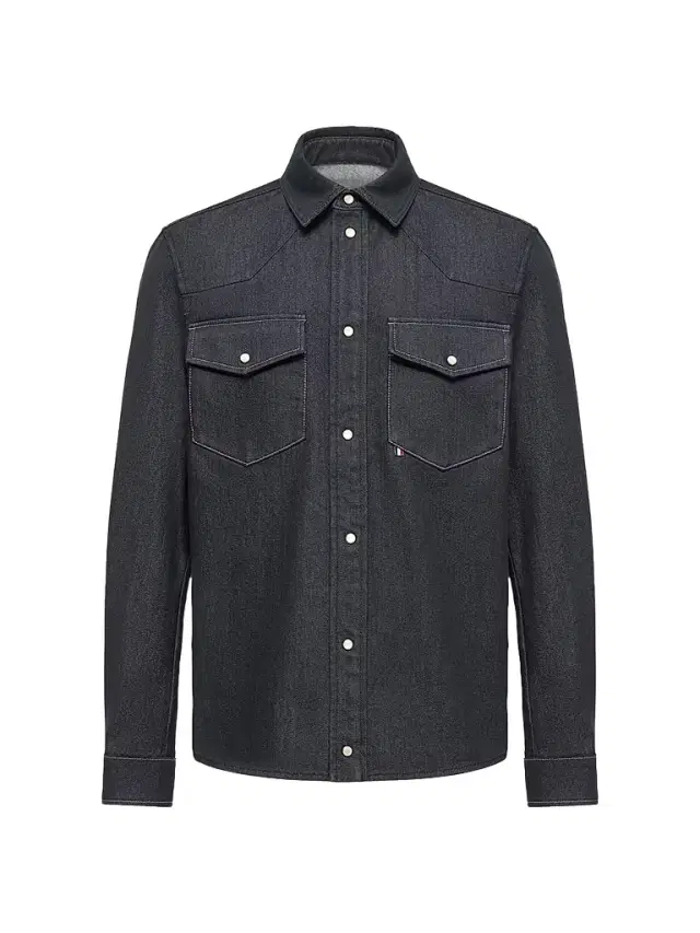 Moncler Men's Shirt in Denim - Denim