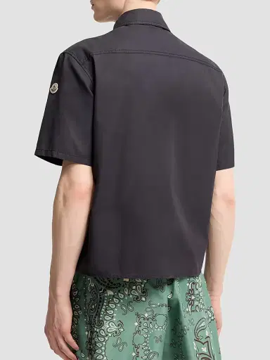 Moncler Men's Zip-Up Shirt - Navy Blue - Size XL | Thumbnail 3