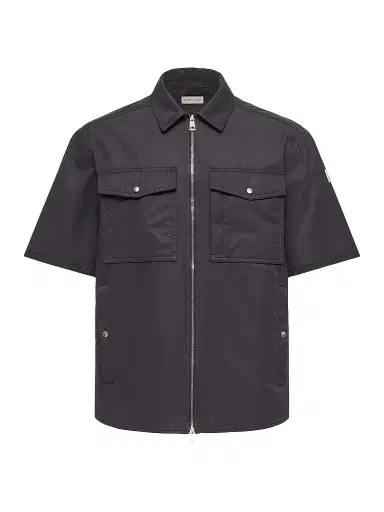 Moncler Men's Zip-Up Shirt - Navy Blue - Size XL | Thumbnail 1