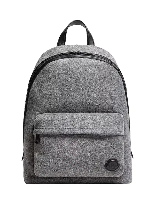 Moncler Men's Carlo Backpack in Felt - Grey