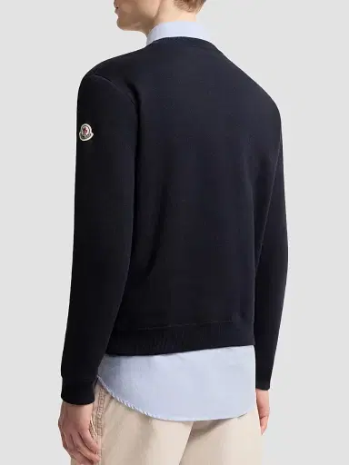 Moncler Men's Sweater in Cotton Blend | Thumbnail 3
