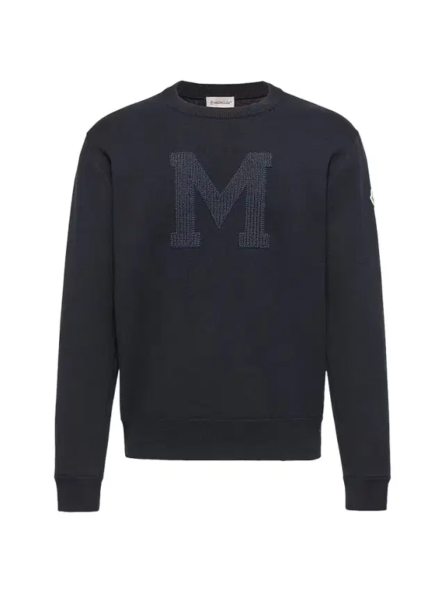 Moncler Men's Sweater in Cotton Blend - Navy Blue