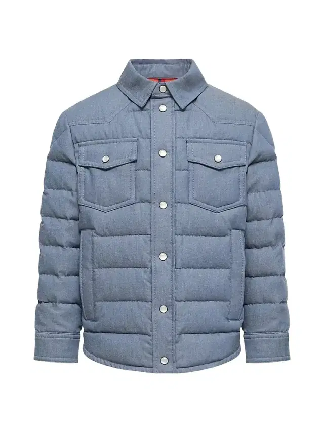 Moncler Little Boy's & Boy's Tiriol Shacket - Dusty Blue
