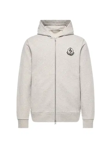 Moncler Men's Hoodie in Cotton - Gray | Thumbnail 1