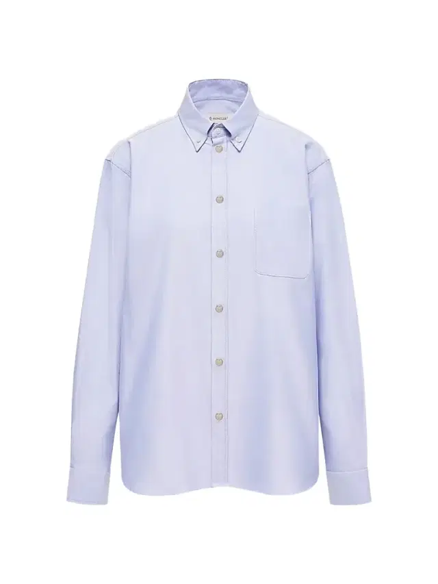 Moncler Men's Shirt in Cotton - Light Blue