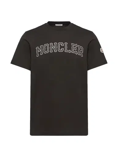 Moncler Men's Crewneck T-Shirt in Cotton - Black - Size XXXXL | Thumbnail 1
