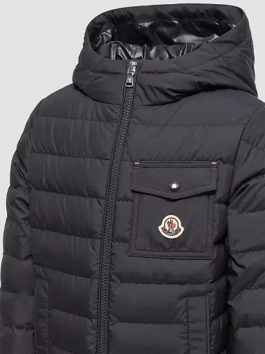 Moncler Little Boy's & Boy's Quillon Puffer Jacket - Navy Blue | Thumbnail 4
