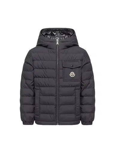 Moncler Little Boy's & Boy's Quillon Puffer Jacket - Navy Blue | Thumbnail 1