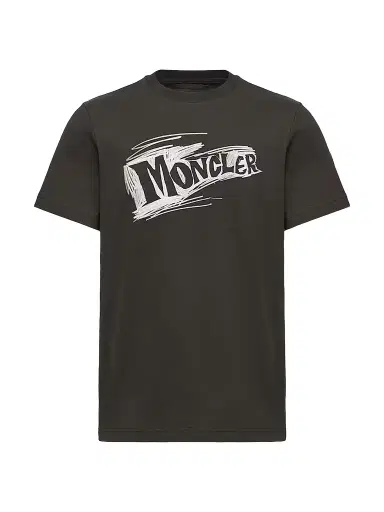 Moncler Men's Crewneck T-Shirt in Cotton - Black - Size XXXXL | Thumbnail 1