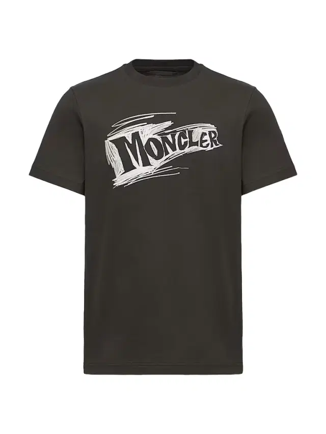 Moncler Men's Crewneck T-Shirt in Cotton - Black