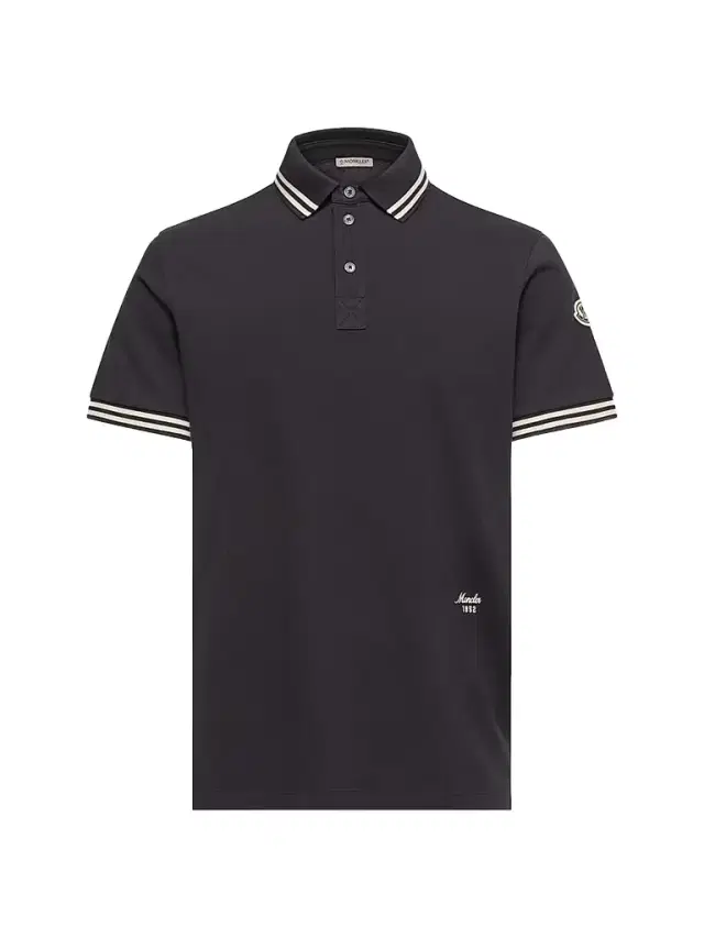 Moncler Men's Polo Shirt in Cotton Piquet - Dark Blue