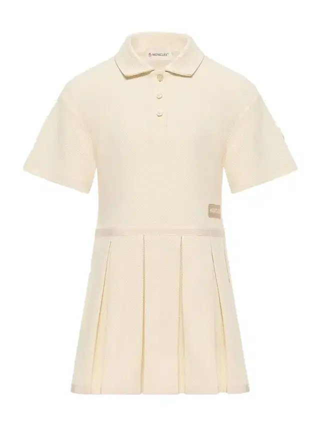 Moncler Little Girl's & Girl's Dress in Piquet - White