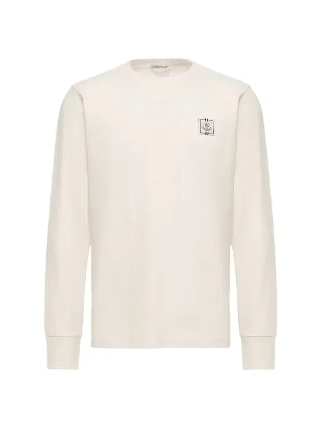 Moncler Men's Crewneck T-Shirt in Cotton - Off White