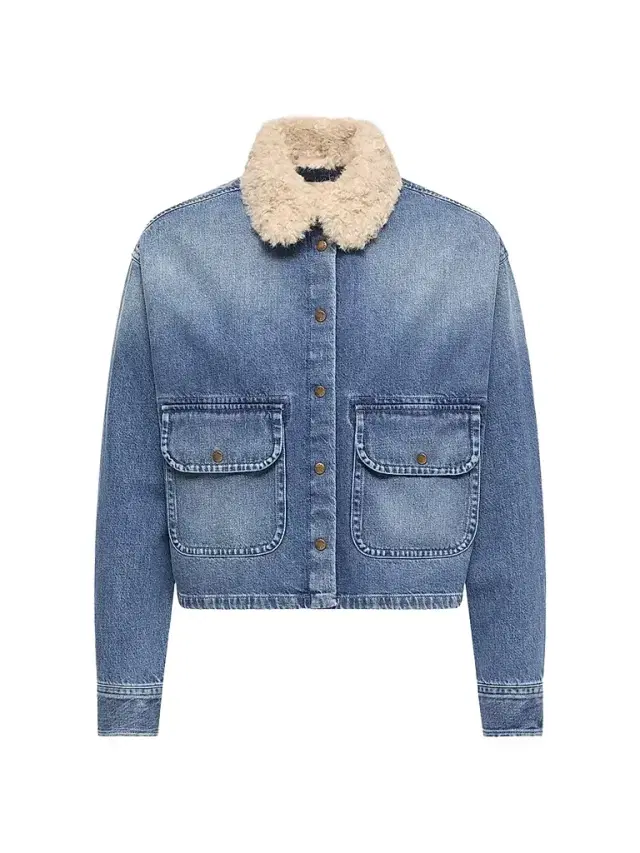 Moncler Women's Shirt in Denim - Denim Blue
