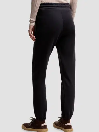 Moncler Women's Sweatpants in Cotton Blend Fleece - Dark Blue | Thumbnail 3