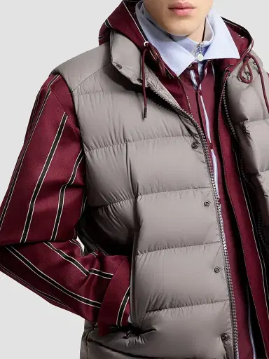 Moncler Men's Tibb Puffer Vest - Grey - Size XXXXXL | Thumbnail 4 Moncler Men's Tibb Puffer Vest - Grey - Size XXXXXL | Thumbnail 4