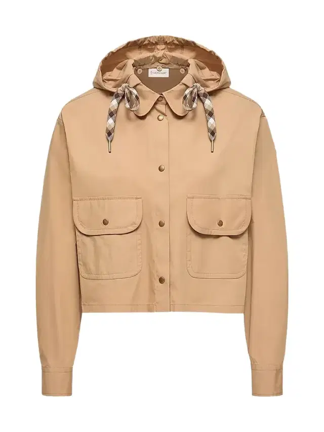 Women's Shacket in Cotton Blend - Beige